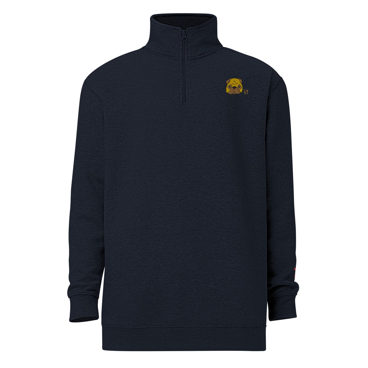 Pug Unisex fleece pullover