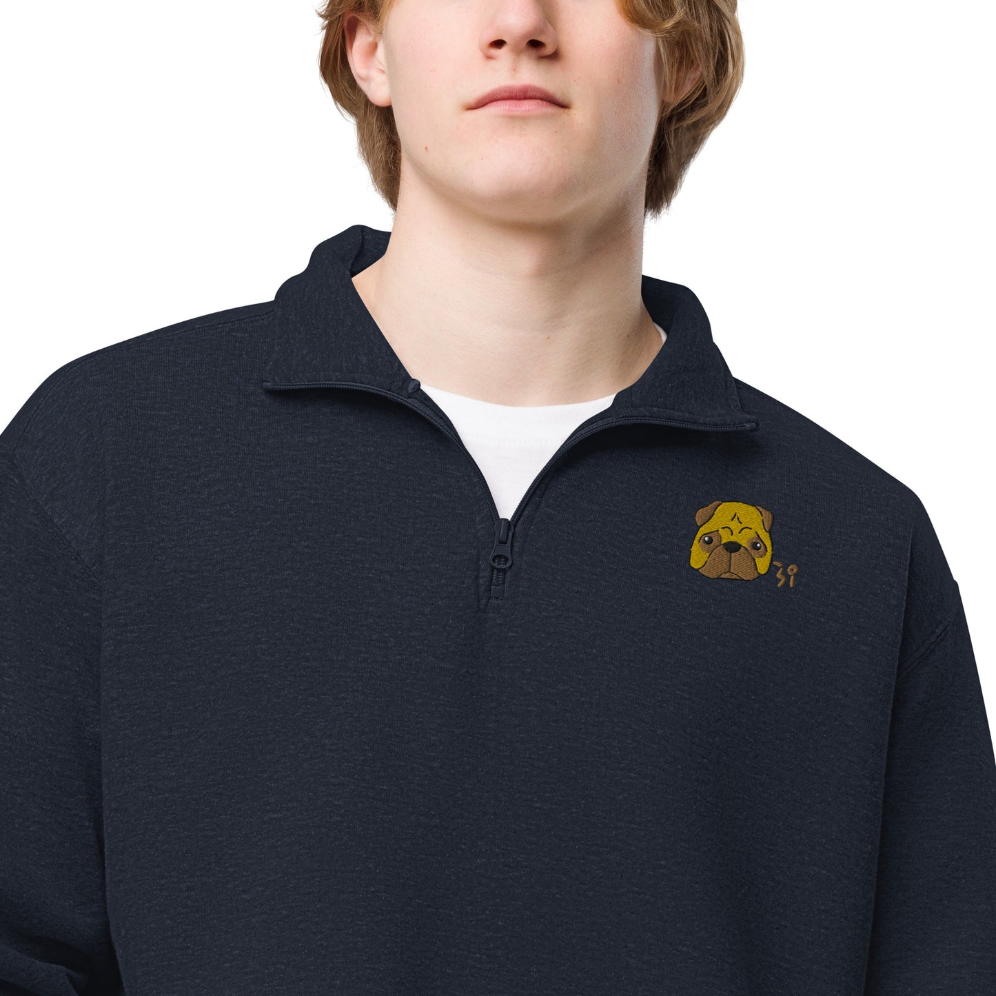 Pug Unisex fleece pullover