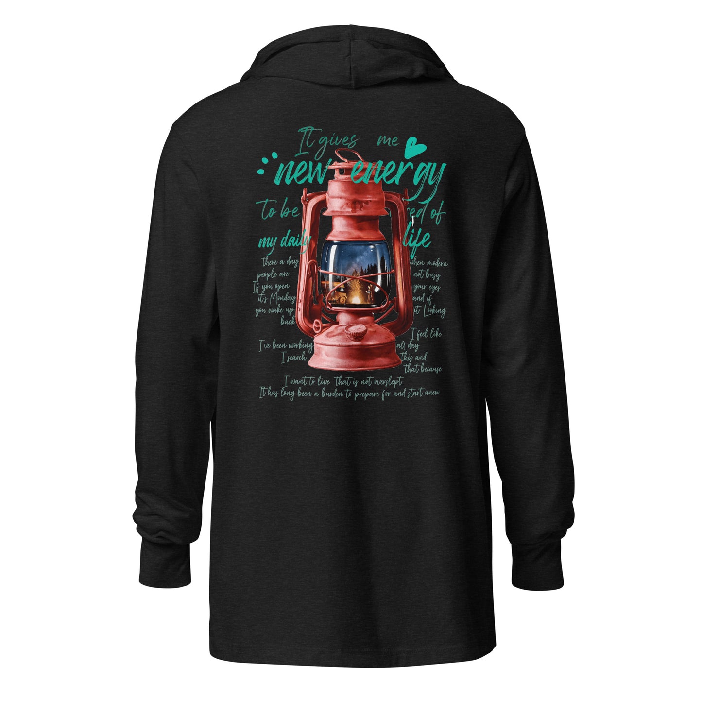 Camp lantern Hooded long-sleeve tee