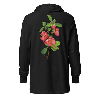 Chinese quince Hooded long-sleeve tee