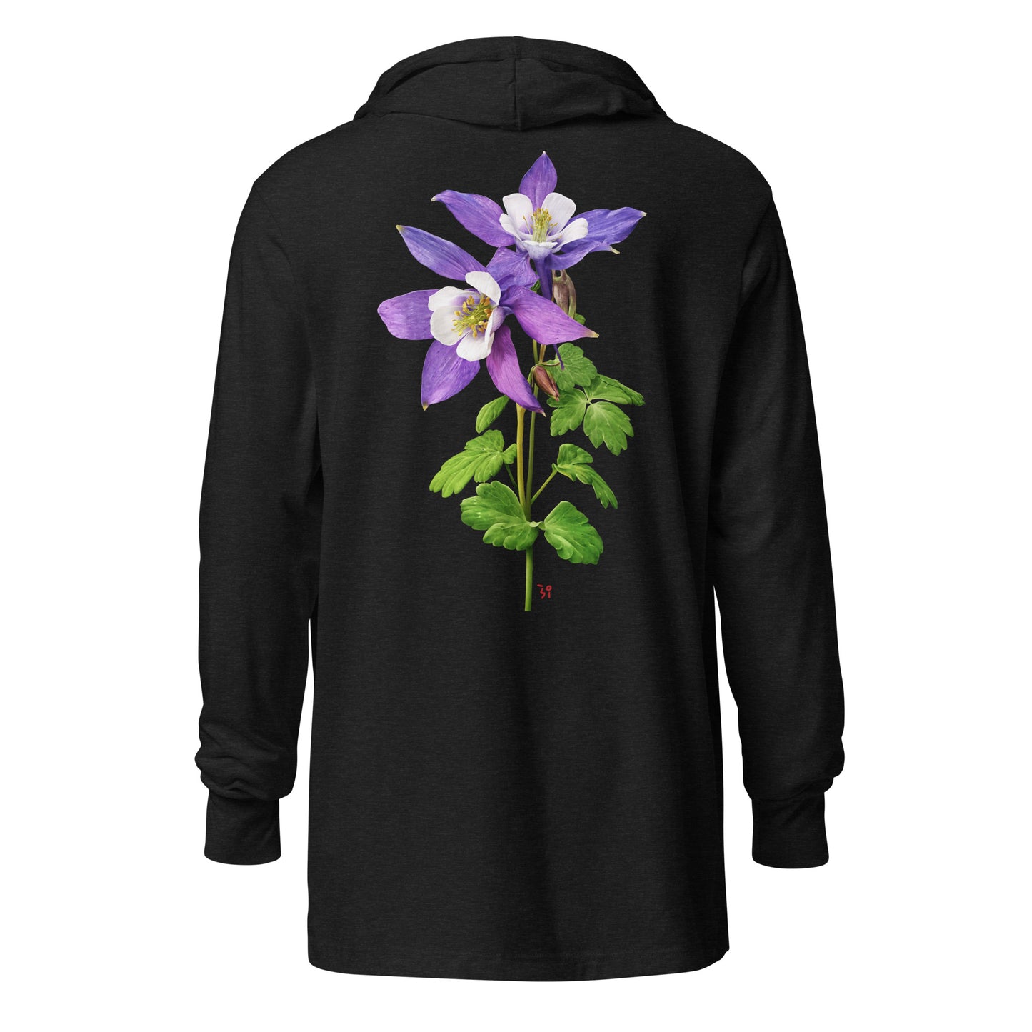 Columbine Hooded long-sleeve tee