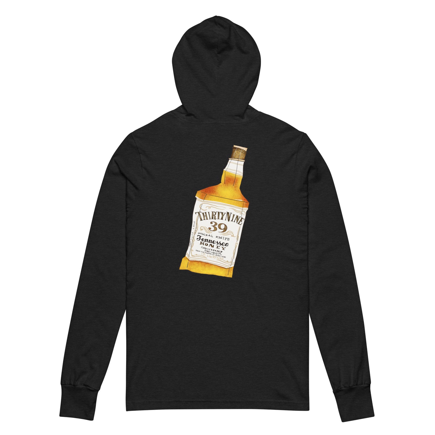 Whiskey Hooded long-sleeve tee