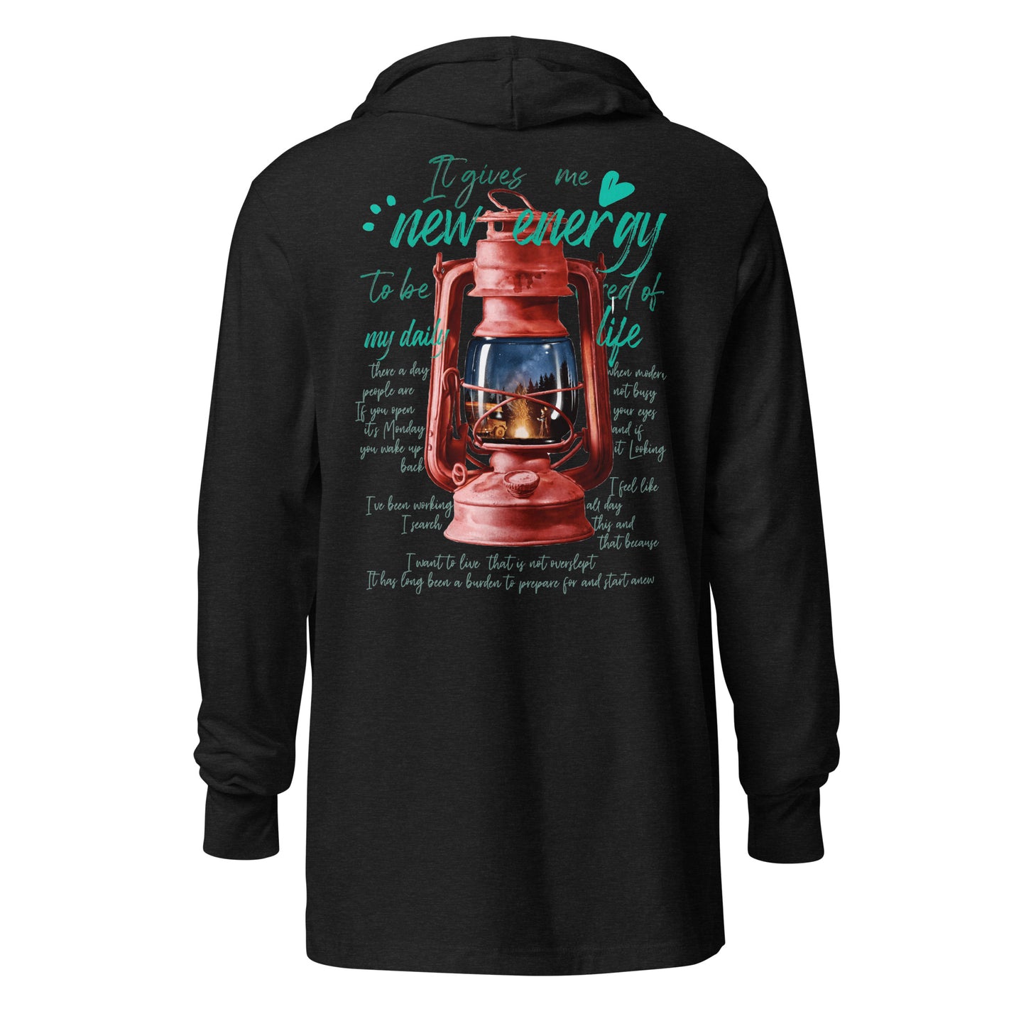 Camp lantern Hooded long-sleeve tee