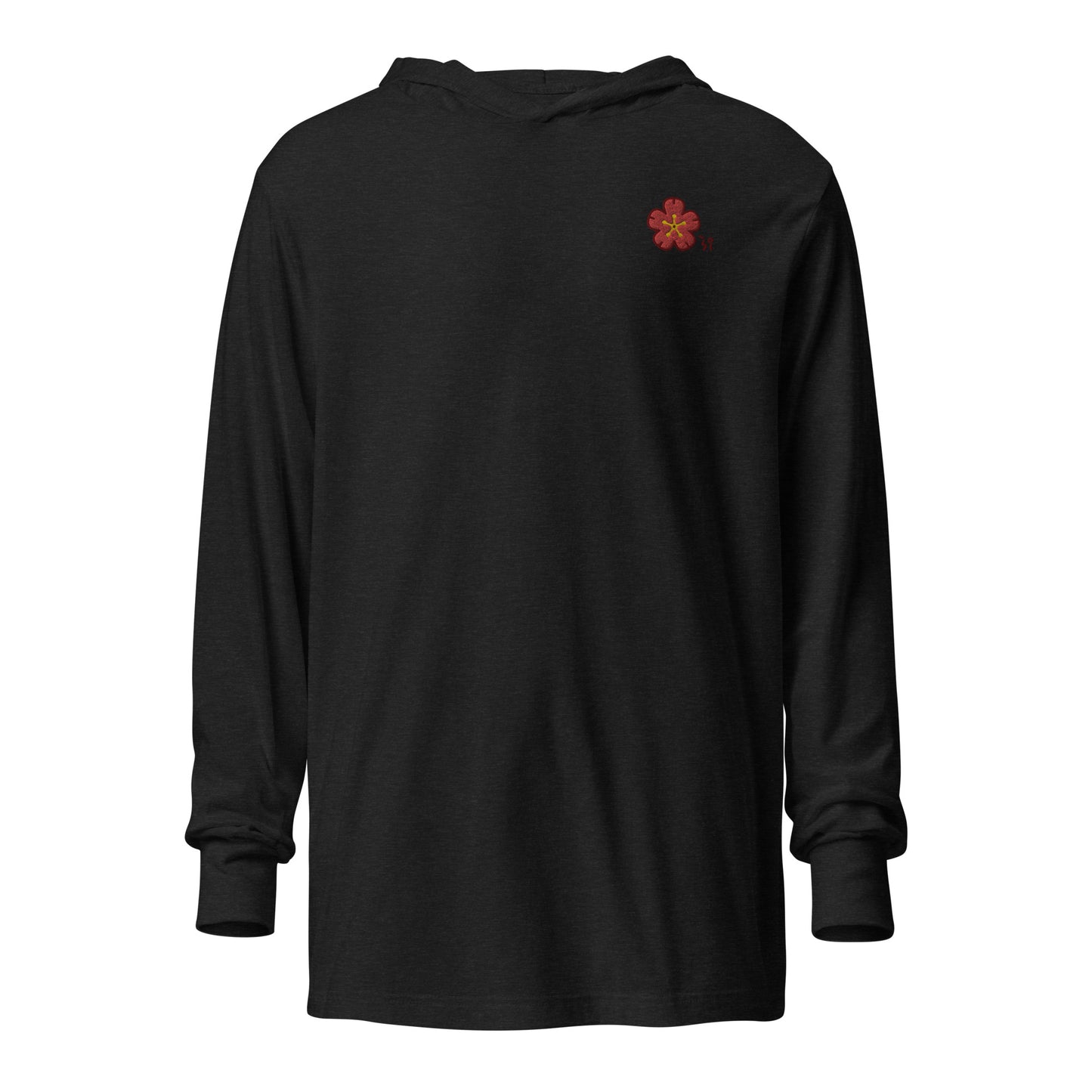 Chinese quince Hooded long-sleeve tee