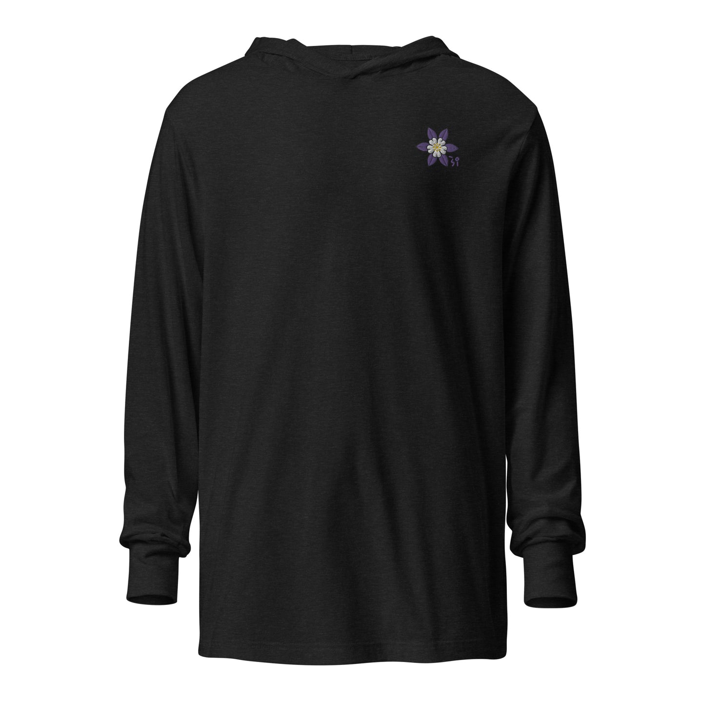 Columbine Hooded long-sleeve tee