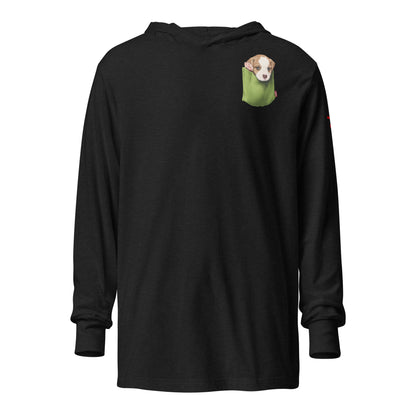 Jack Russell Terrier Hooded long-sleeve tee