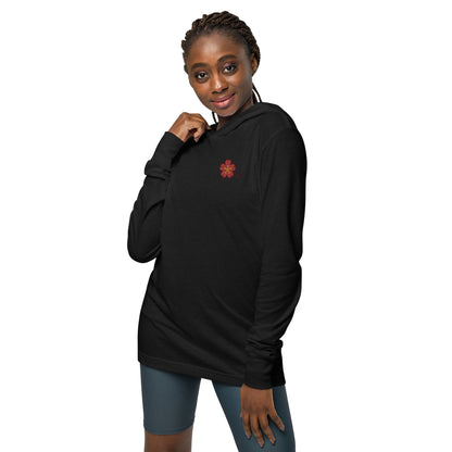Chinese quince Hooded long-sleeve tee