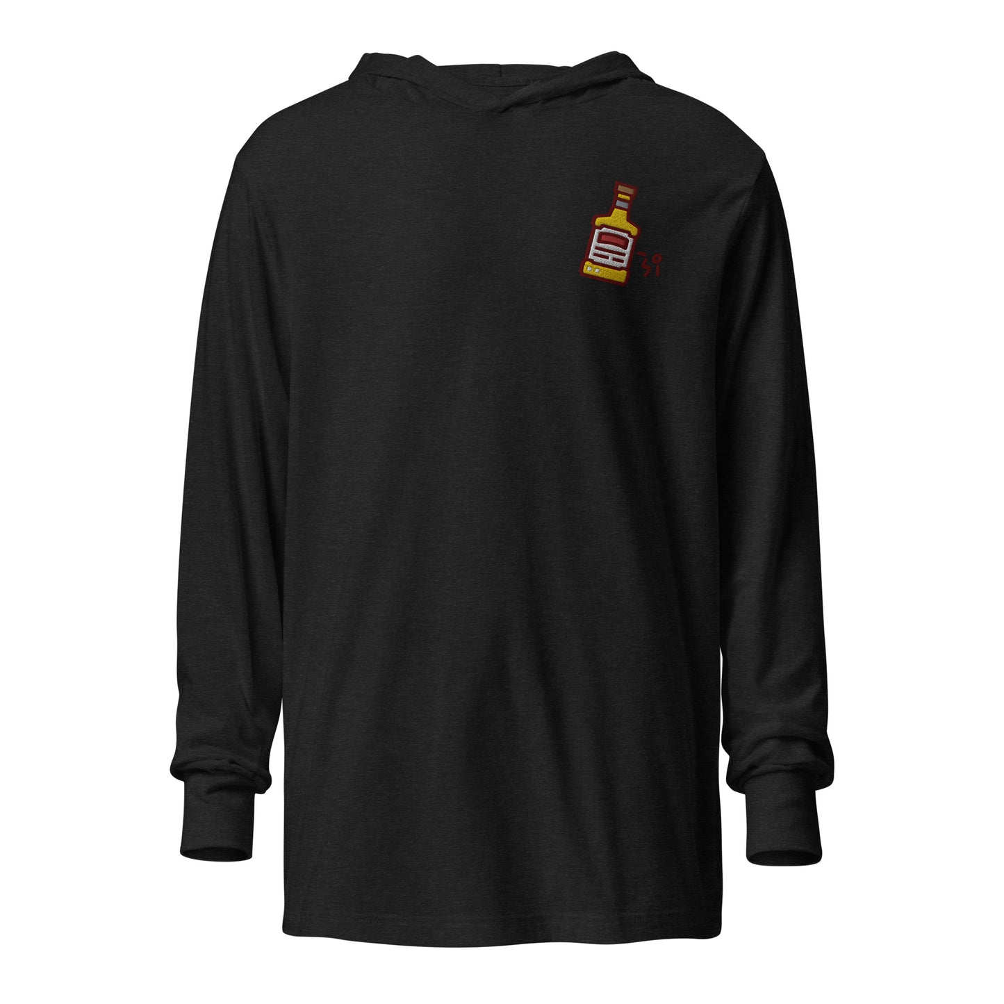 Whiskey Hooded long-sleeve tee