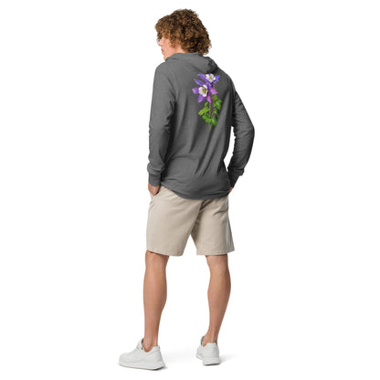 Columbine Hooded long-sleeve tee