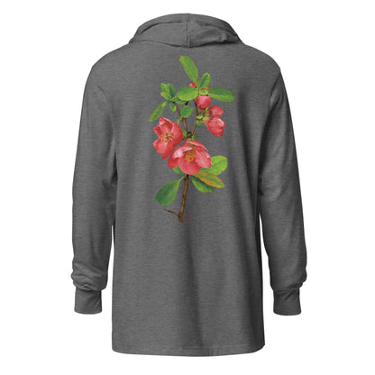 Chinese quince Hooded long-sleeve tee