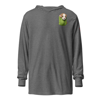 Jack Russell Terrier Hooded long-sleeve tee