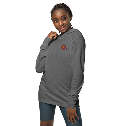 Chinese quince Hooded long-sleeve tee