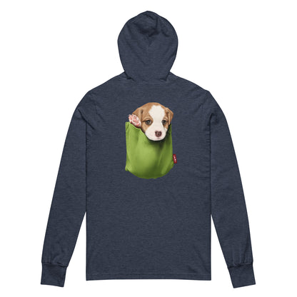 Jack Russell Terrier Hooded long-sleeve tee