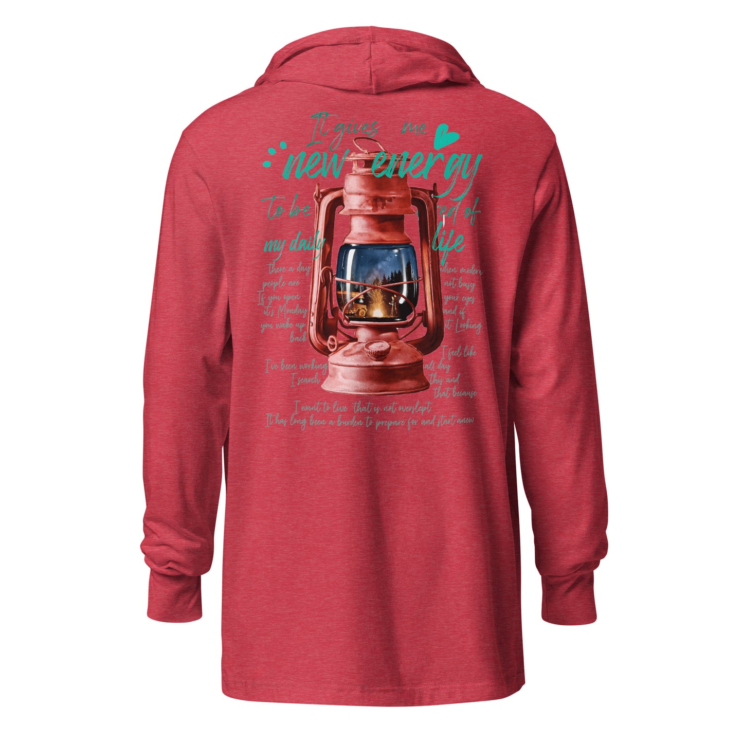 Camp lantern Hooded long-sleeve tee