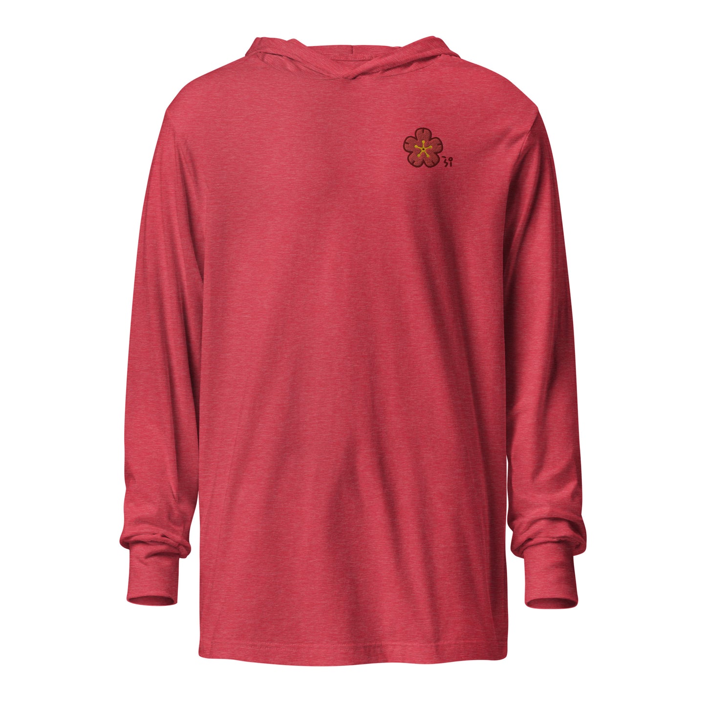 Chinese quince Hooded long-sleeve tee