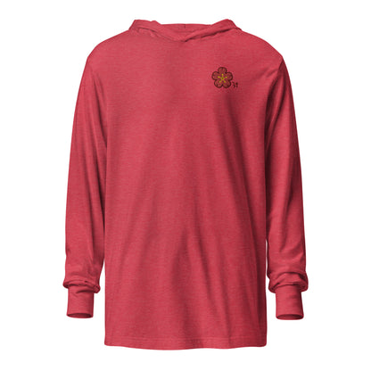 Chinese quince Hooded long-sleeve tee