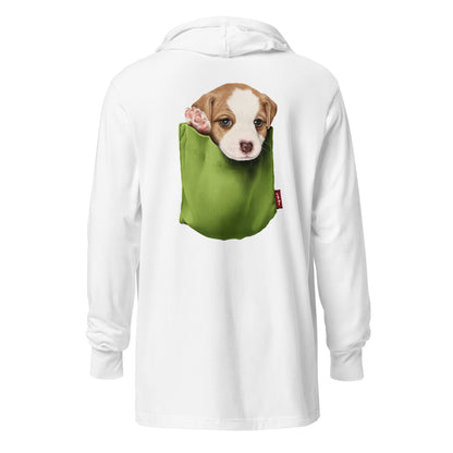 Jack Russell Terrier Hooded long-sleeve tee