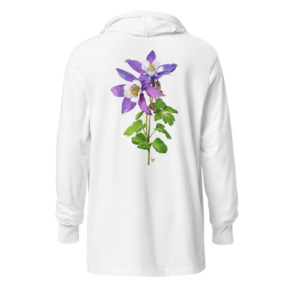 Columbine Hooded long-sleeve tee