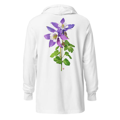 Columbine Hooded long-sleeve tee