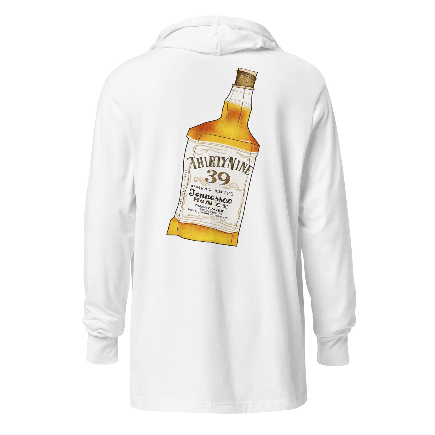 Whiskey Hooded long-sleeve tee