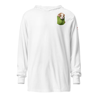 Jack Russell Terrier Hooded long-sleeve tee