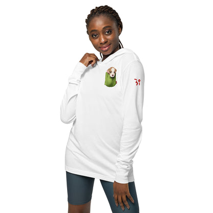 Jack Russell Terrier Hooded long-sleeve tee