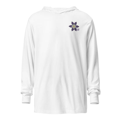 Columbine Hooded long-sleeve tee