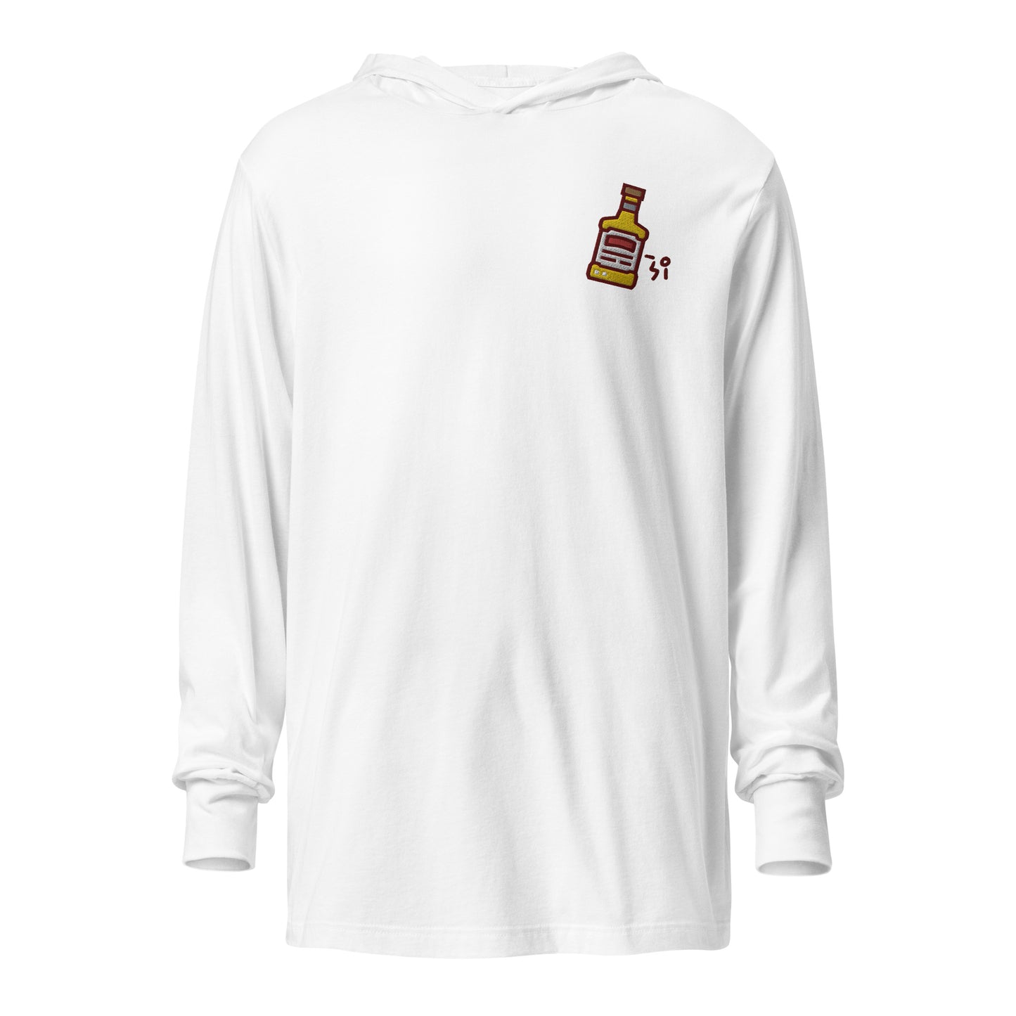 Whiskey Hooded long-sleeve tee