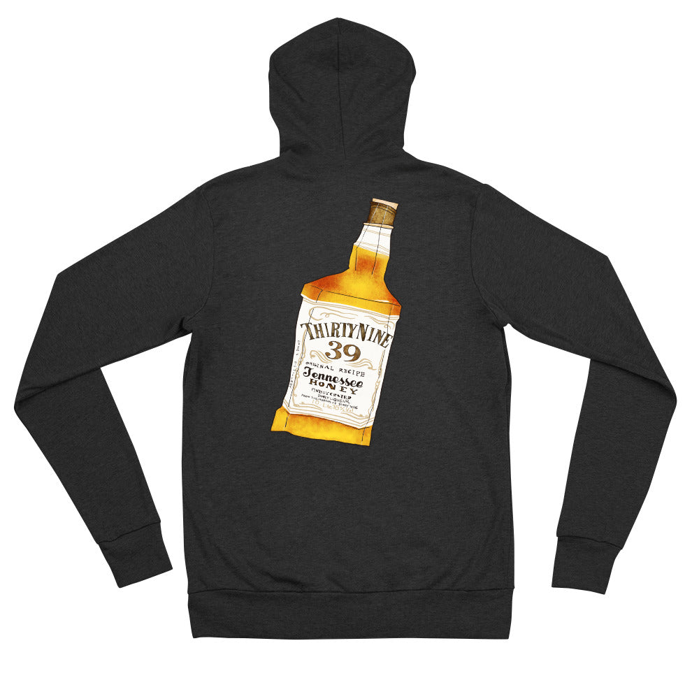 Whiskey Unisex zip hoodie