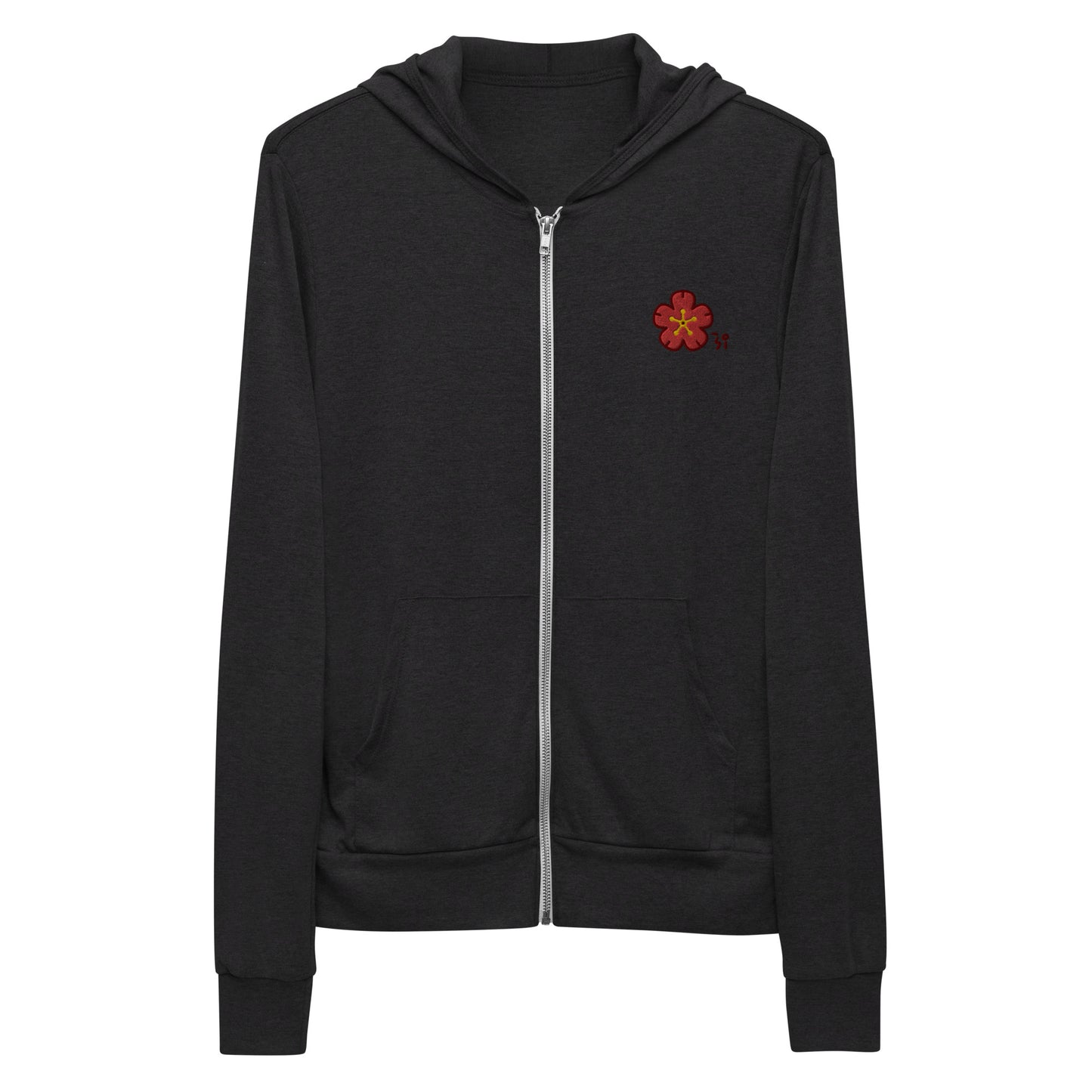 Chinese quince Unisex zip hoodie