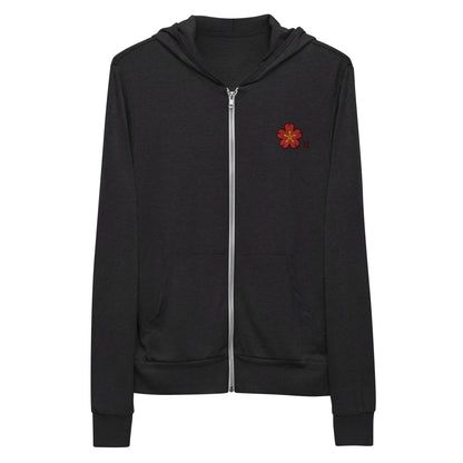 Chinese quince Unisex zip hoodie