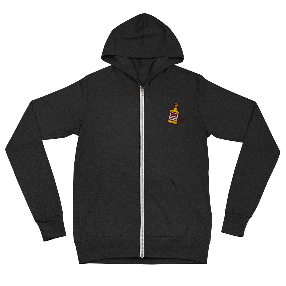 Whiskey Unisex zip hoodie