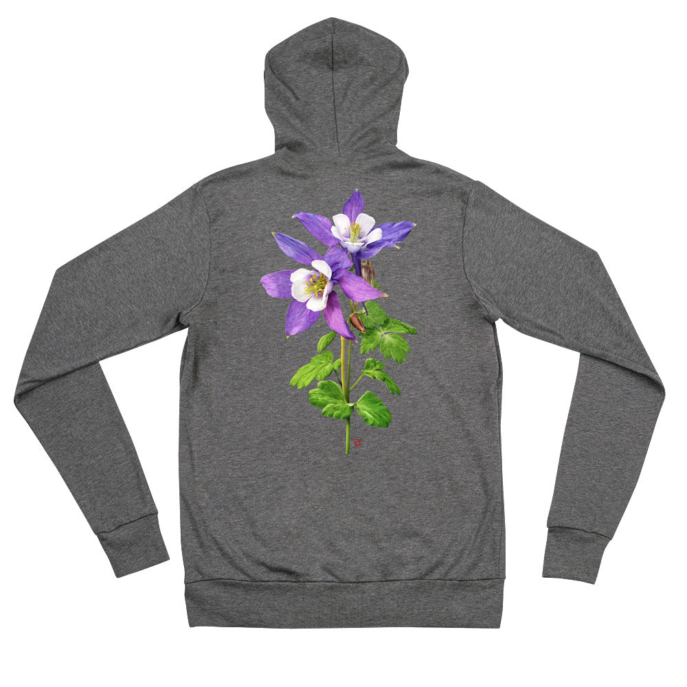 Columbine Unisex zip hoodie