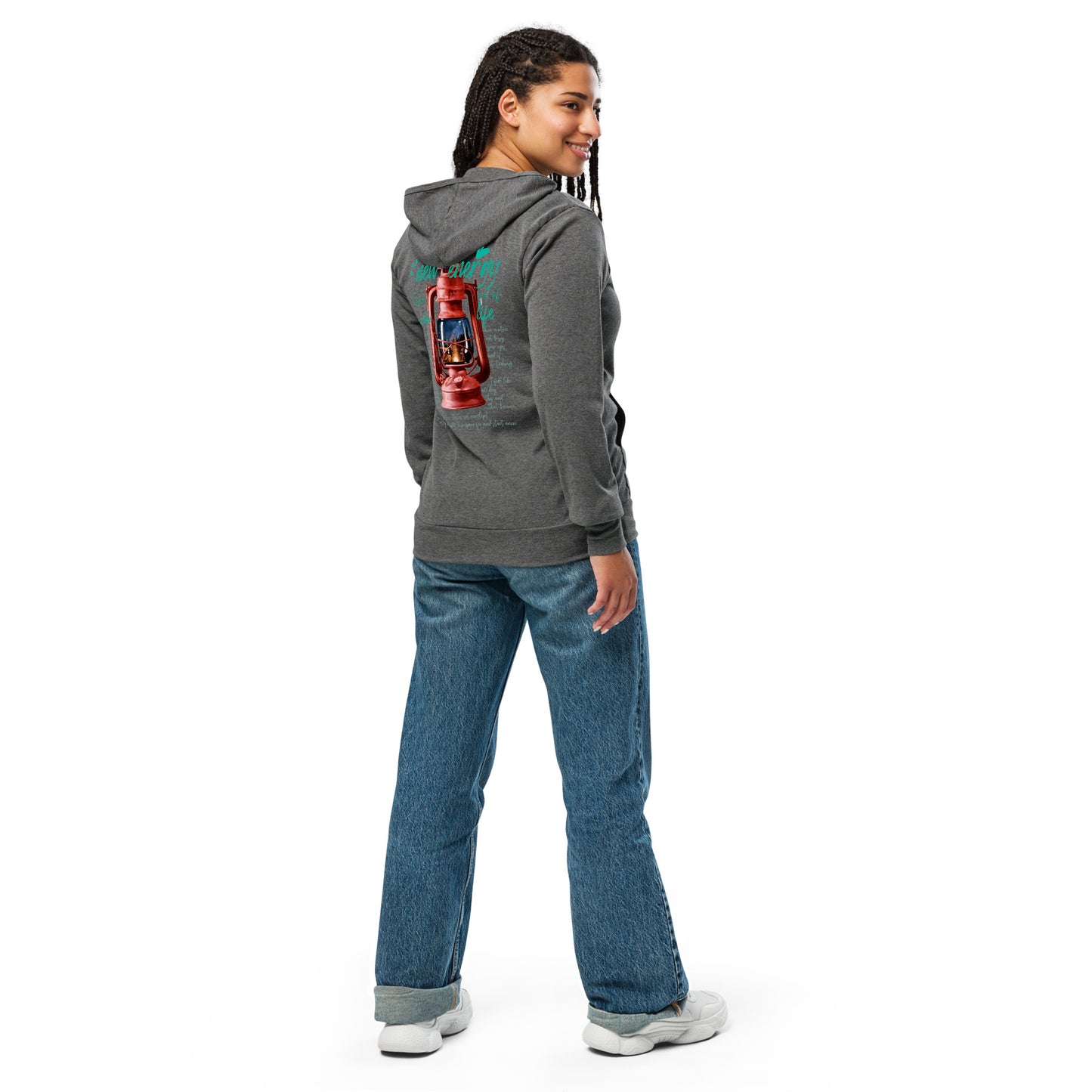 Camp lantern Unisex zip hoodie