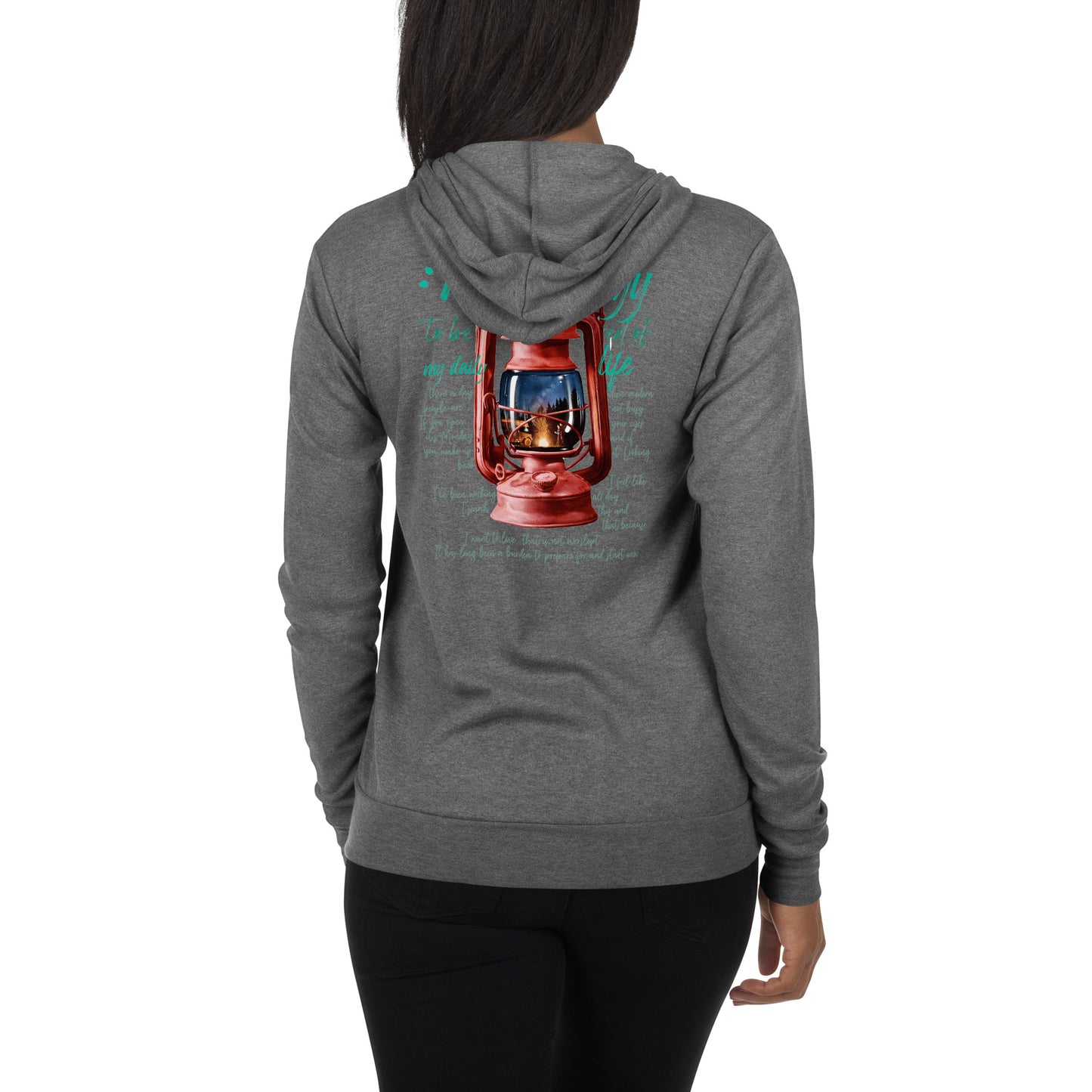 Camp lantern Unisex zip hoodie