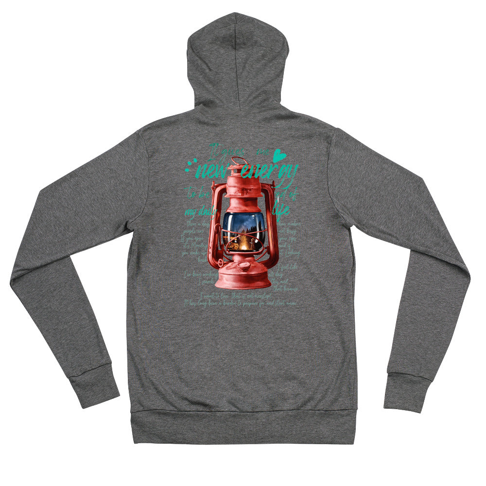 Camp lantern Unisex zip hoodie