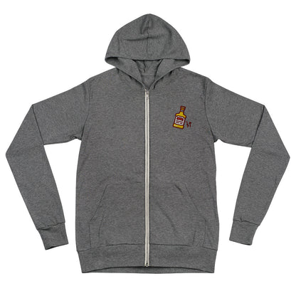 Whiskey Unisex zip hoodie