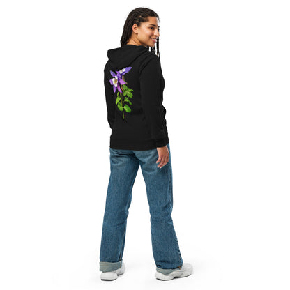 Columbine Unisex zip hoodie