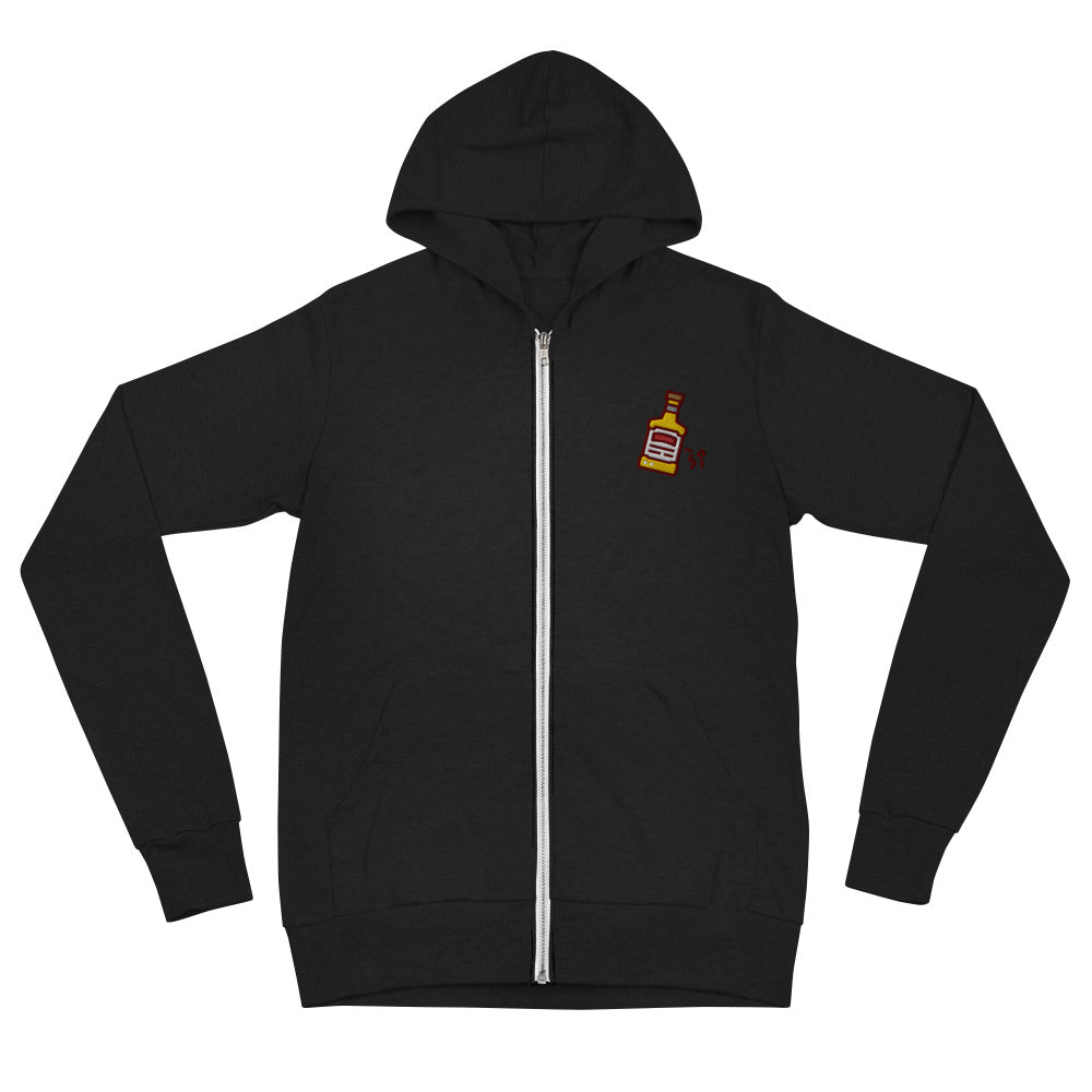 Whiskey Unisex zip hoodie