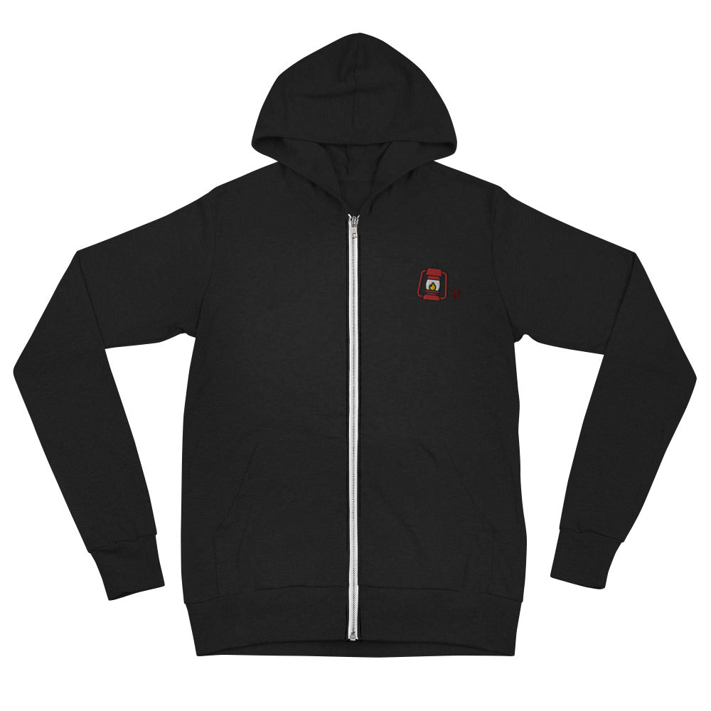 Camp lantern Unisex zip hoodie