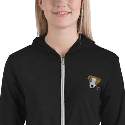 Jack Russell Terrier Unisex zip hoodie