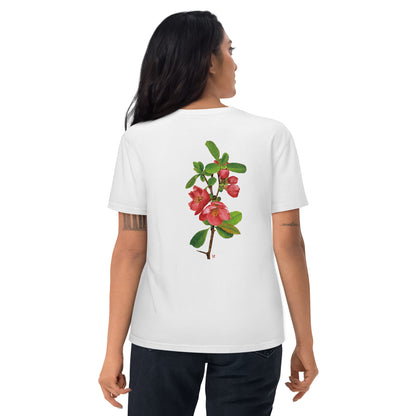 Chinese quince Unisex organic cotton t-shirt