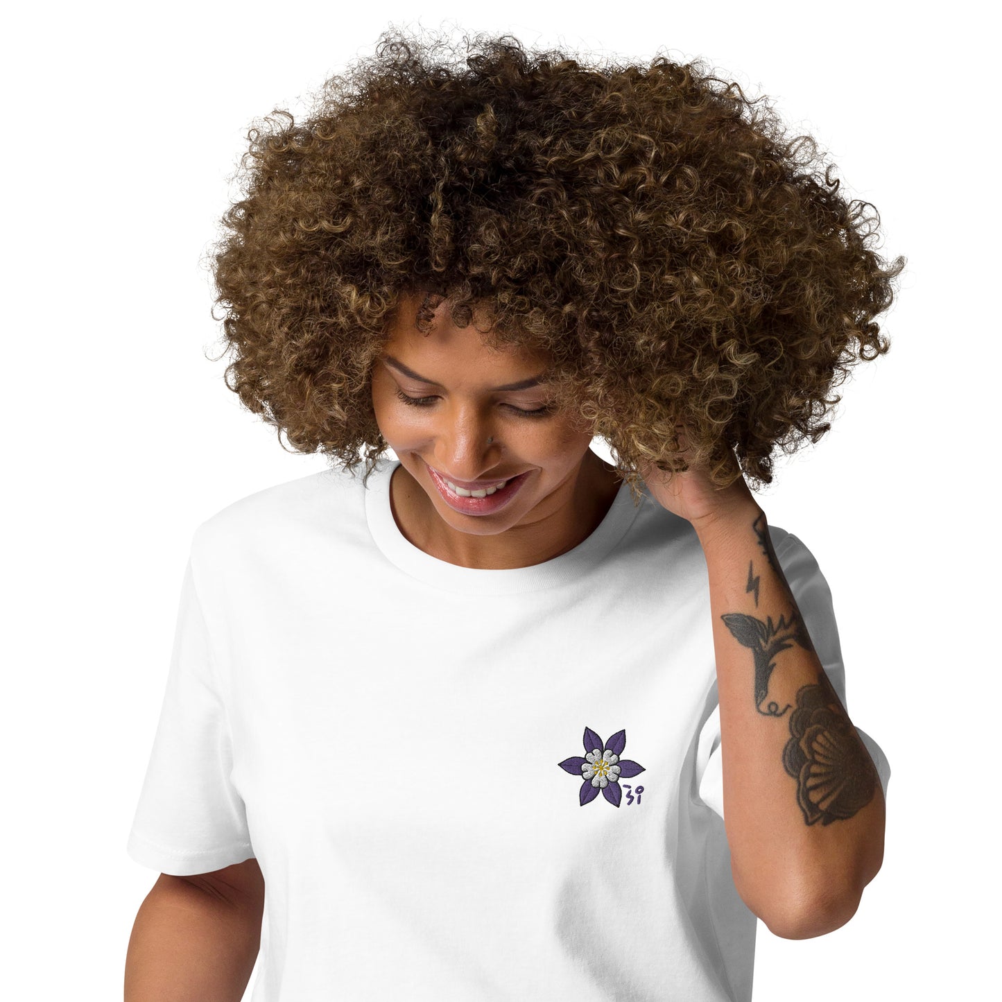 Columbine Unisex organic cotton t-shirt