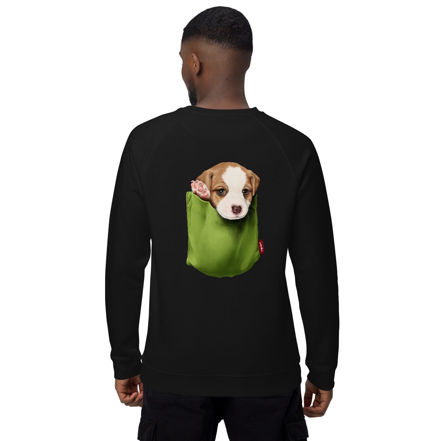 Jack Russell Terrier Unisex organic raglan sweatshirt