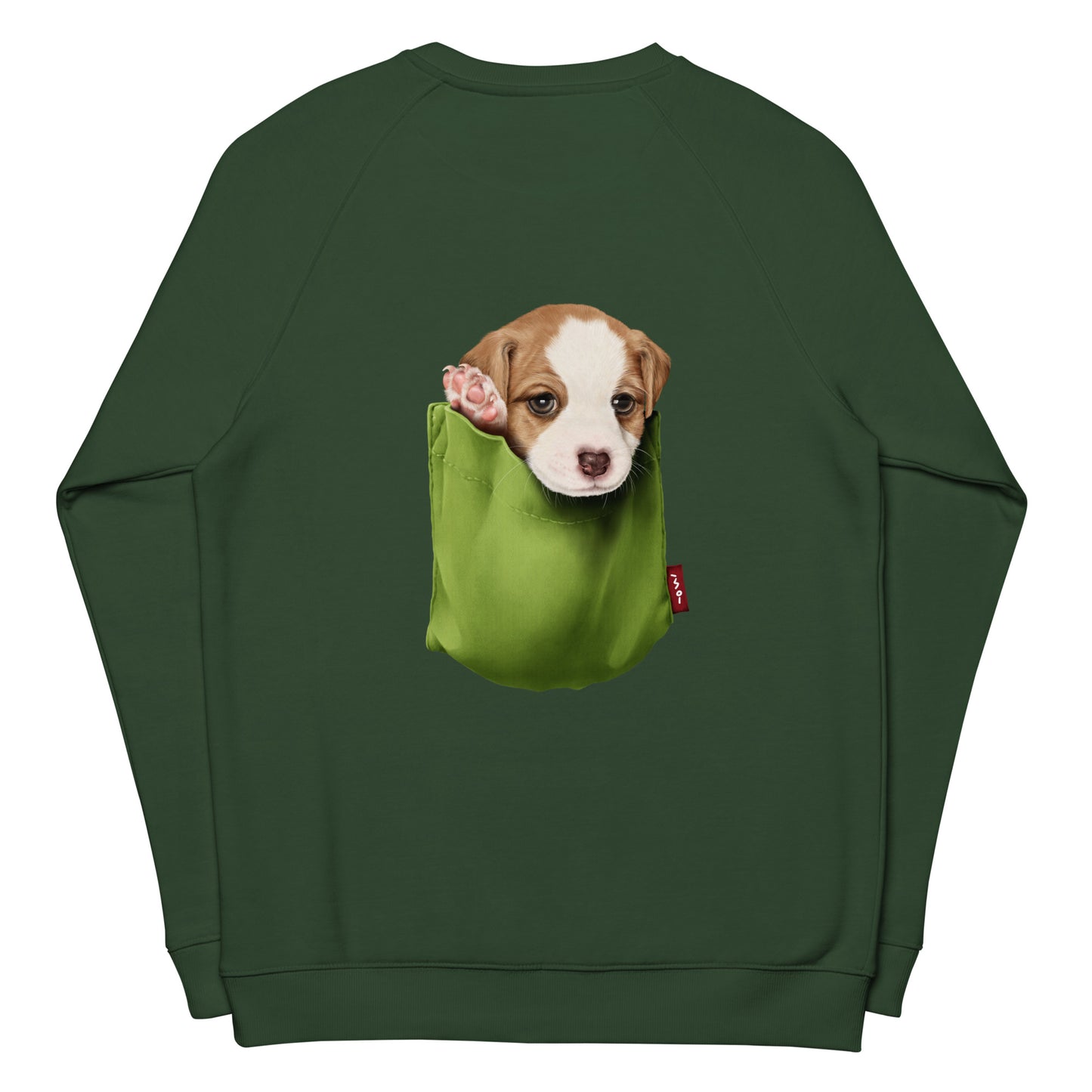 Jack Russell Terrier Unisex organic raglan sweatshirt