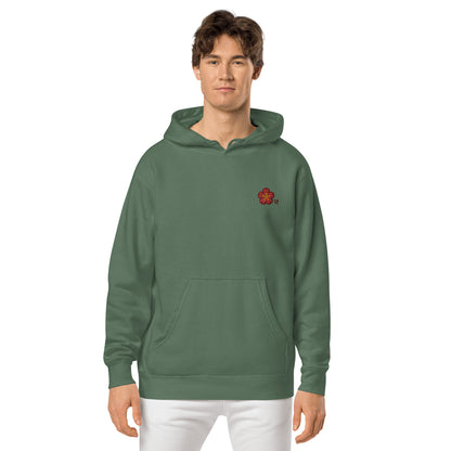 Chinese quince Unisex pigment-dyed hoodie