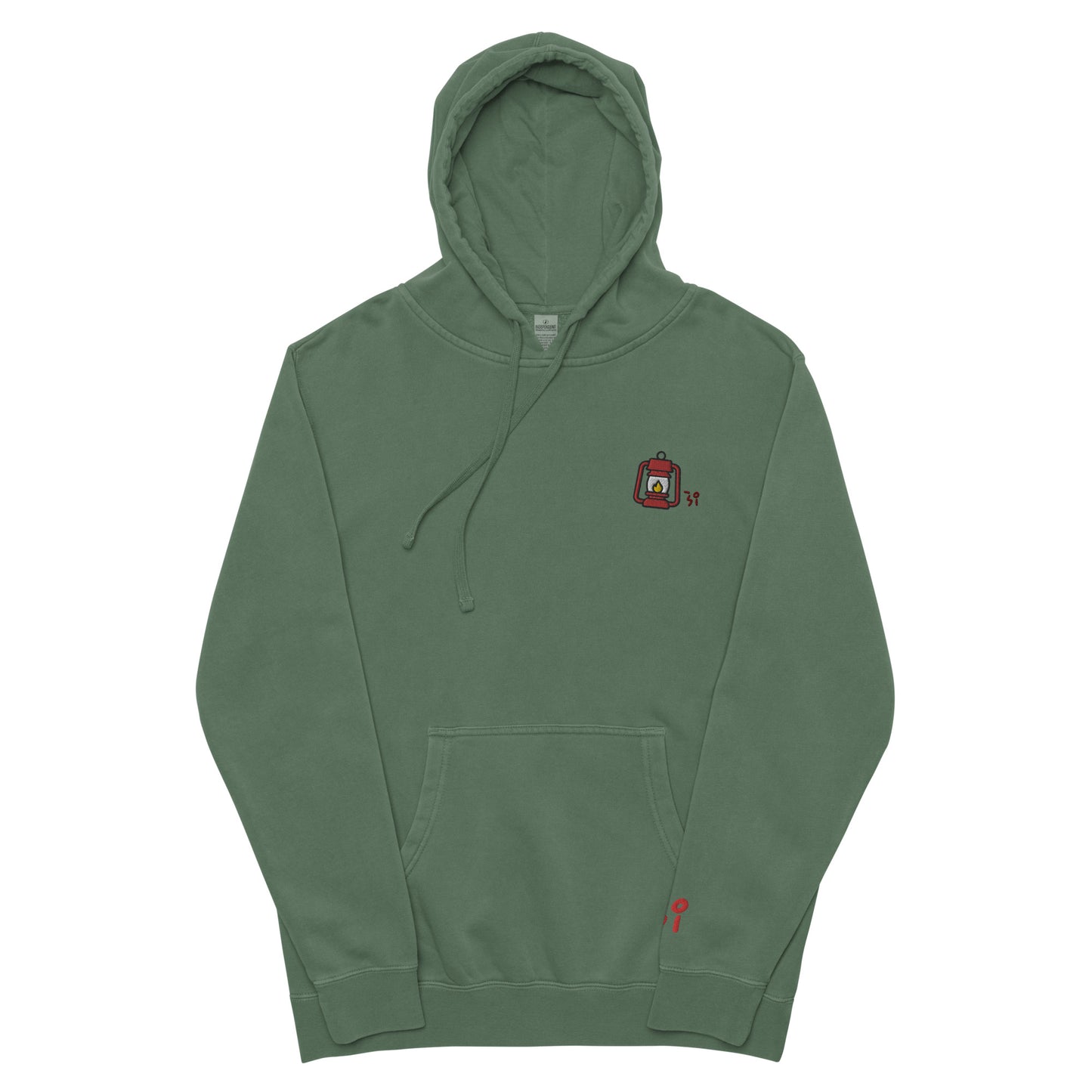 Camp lantern Unisex pigment-dyed hoodie