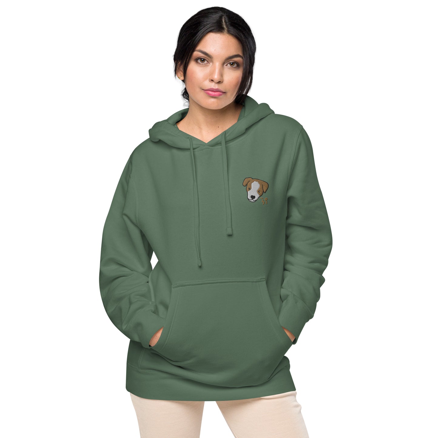 Jack Russell Terrier Unisex pigment-dyed hoodie