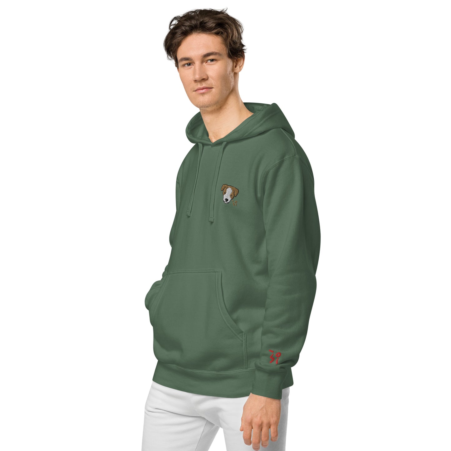 Jack Russell Terrier Unisex pigment-dyed hoodie