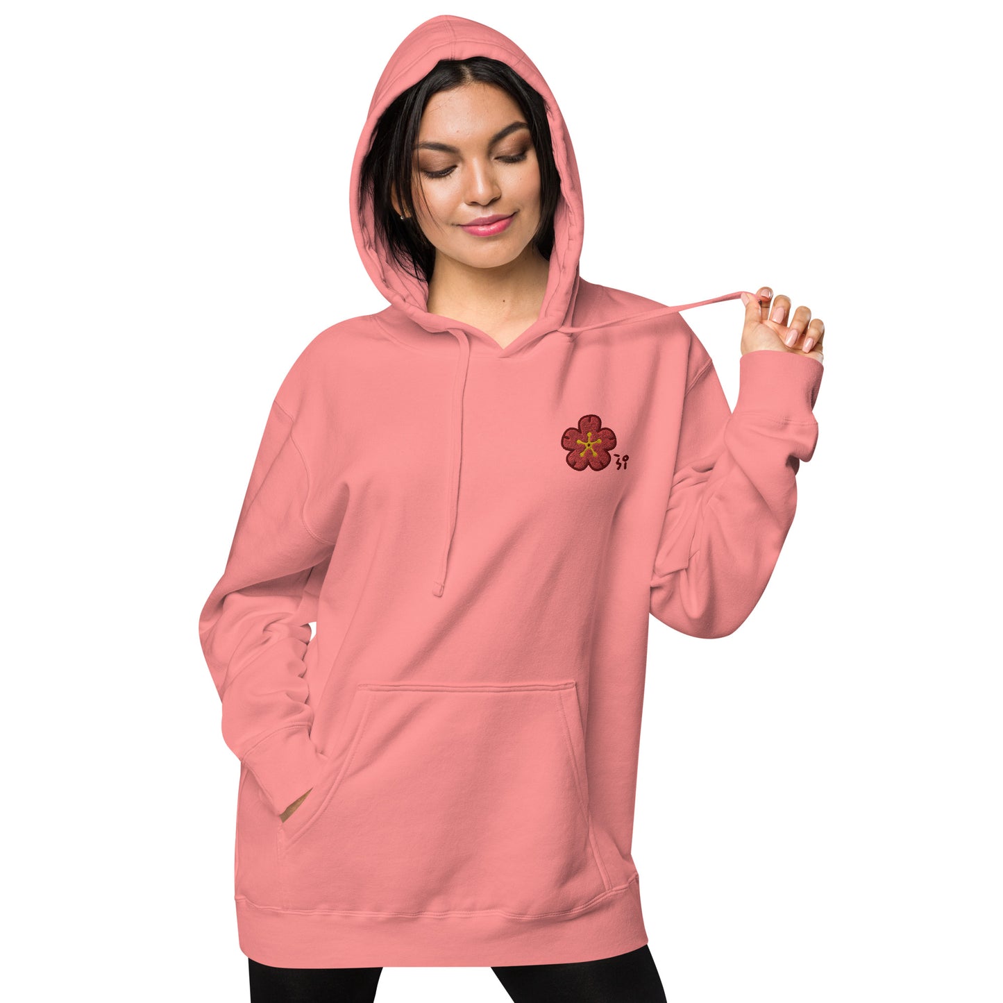 Chinese quince Unisex pigment-dyed hoodie